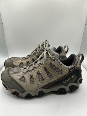 Oboz Women’s Size 8 Low B-Dry Hiking Boots Shoes Grey Outdoors Durable Comfort